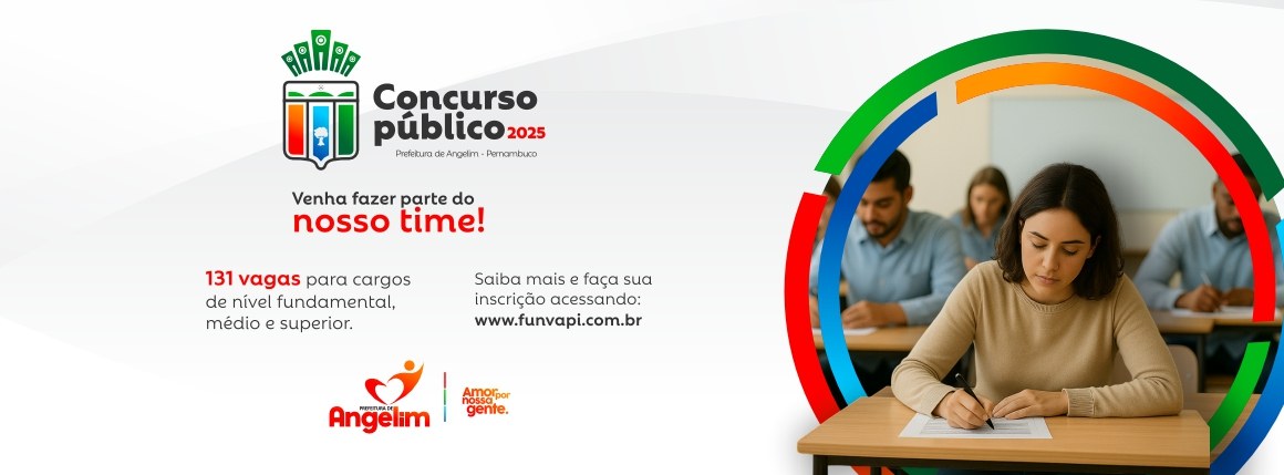 Concurso Público de Angelim oferece 131 vagas em diversas áreas